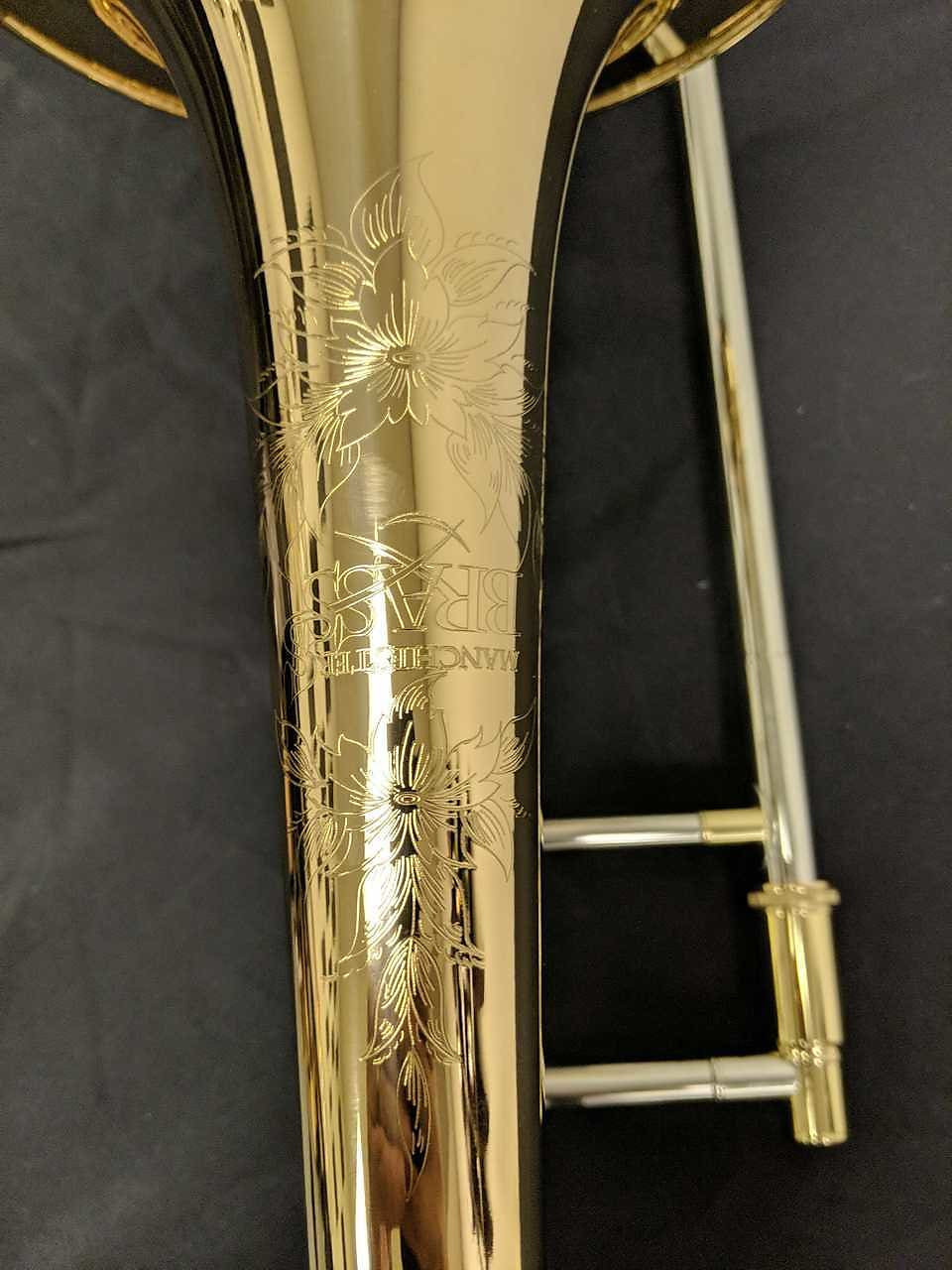 Manchester Brass Professional Tenor Trombone in Lacquer with Red