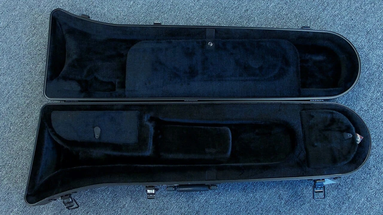 Manchester Brass Professional Tenor Trombone with Red Brass Bell