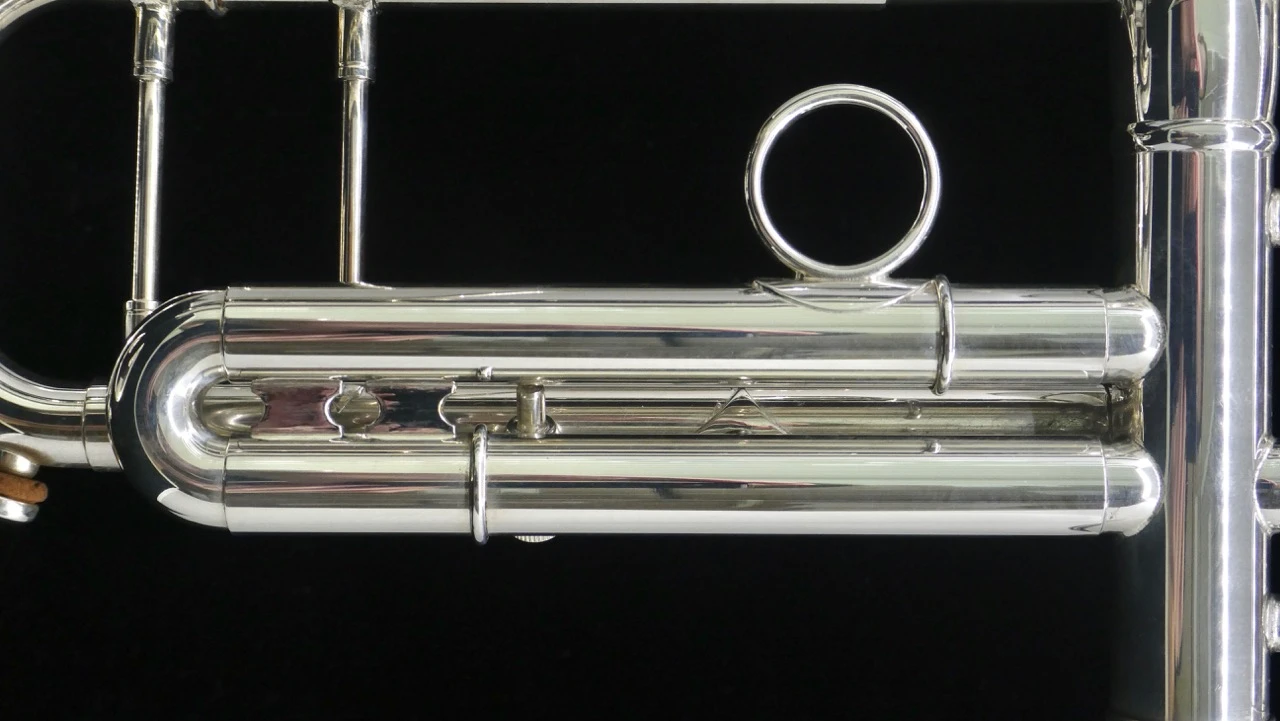 Adams A2 Selected Series trumpet in silver plate third valve slide