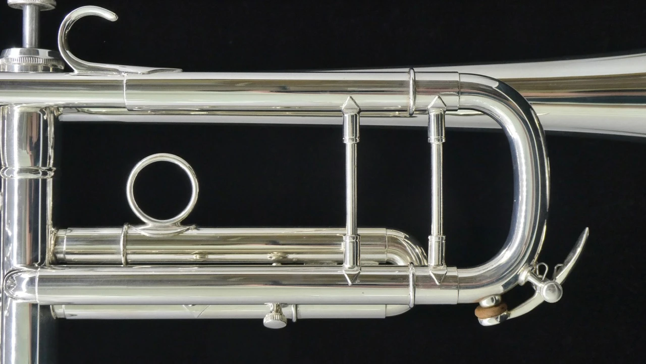 Adams A2 Selected Series trumpet in silver plate tuning slide