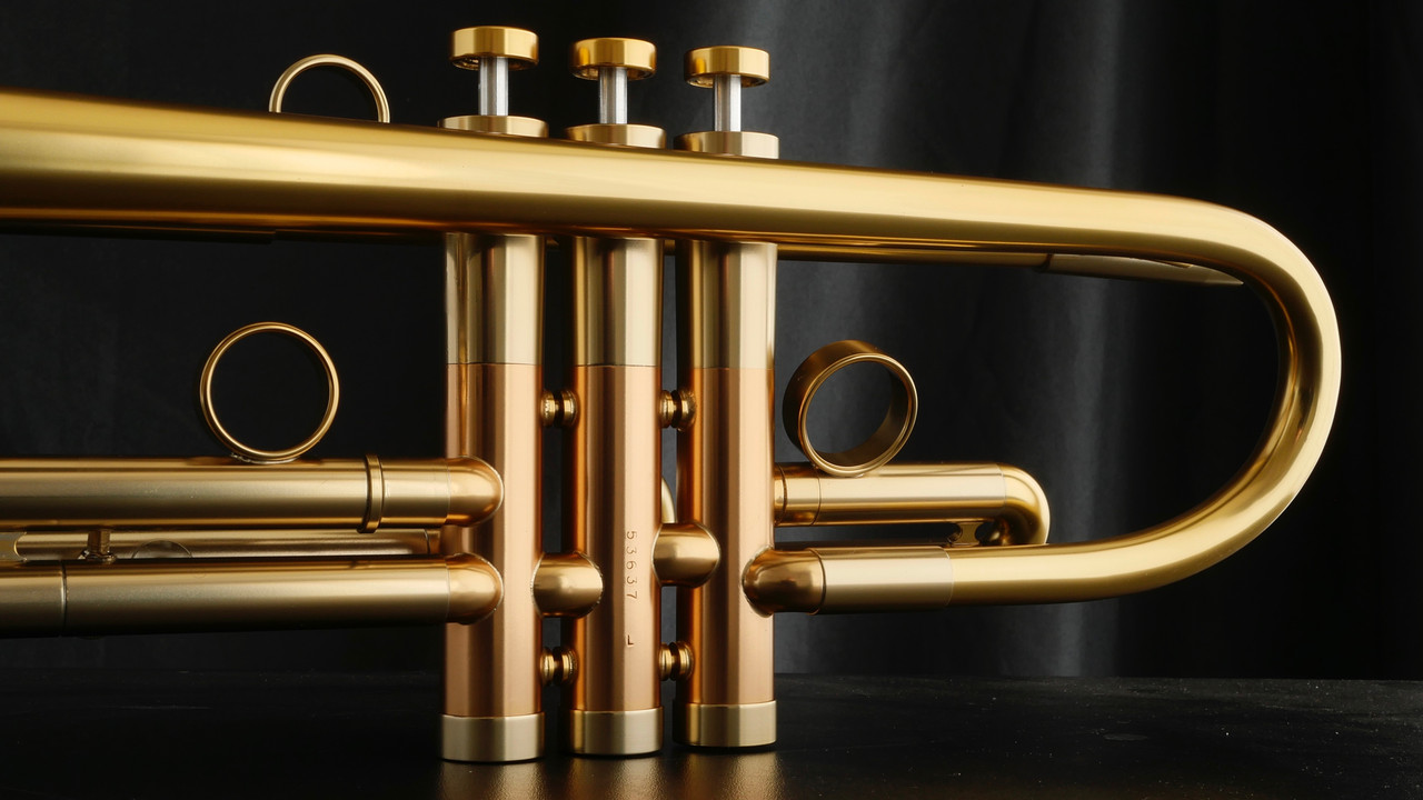 Adams A4LT Selected Series Trumpet in Satin Gold Lacquer! AD A4LT