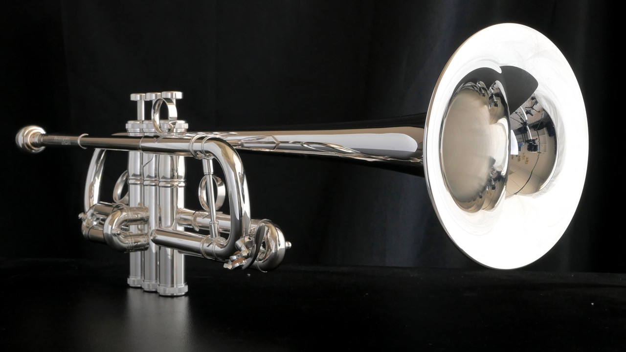 Brasspire Unicorn 1000S C Trumpet in Silver Plate! - Austin Custom