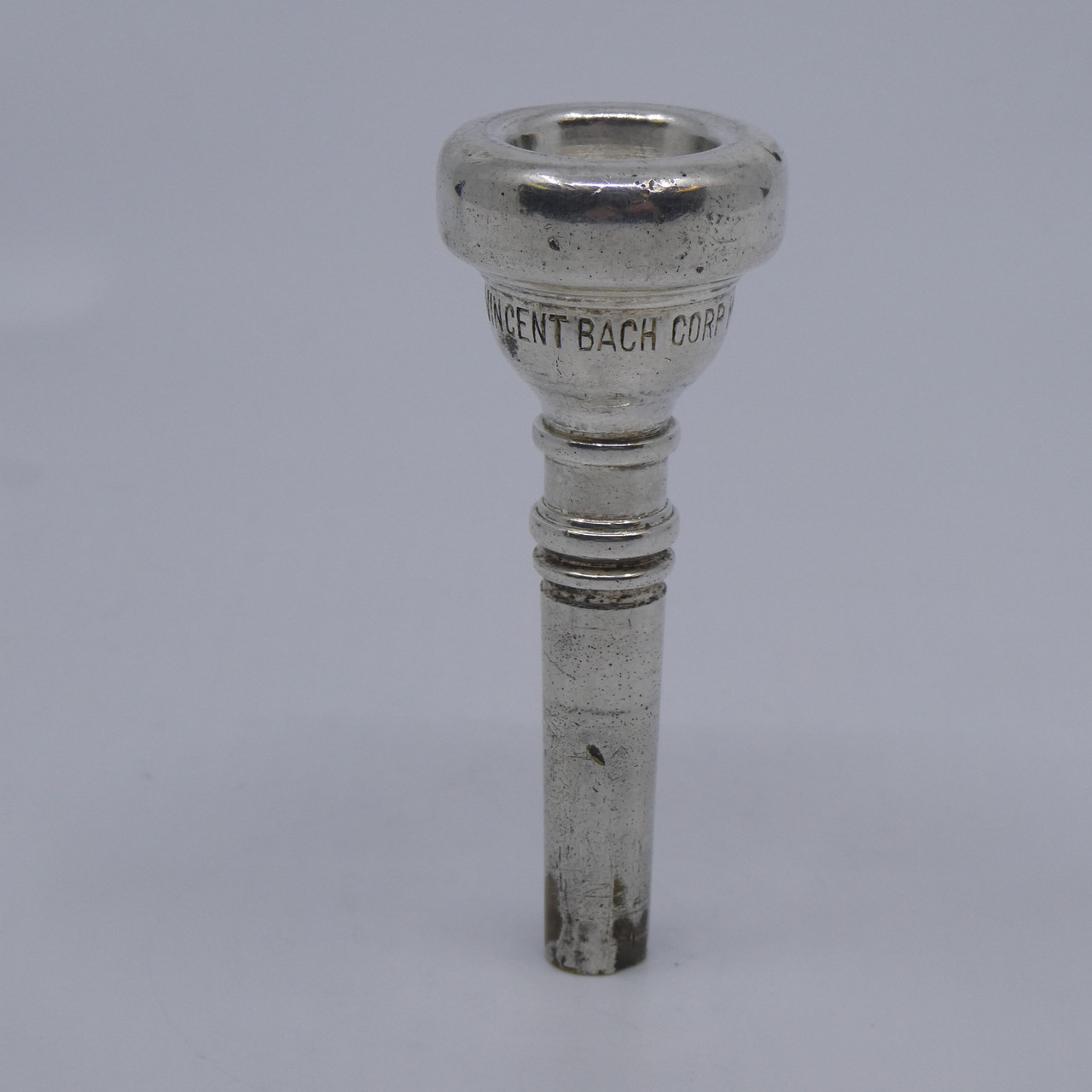 ACB Blowout Sale! Pre-Owned Vincent Bach Corp Mount Vernon NY 7C Cornet  mouthpiece In Silver Plate! lot439