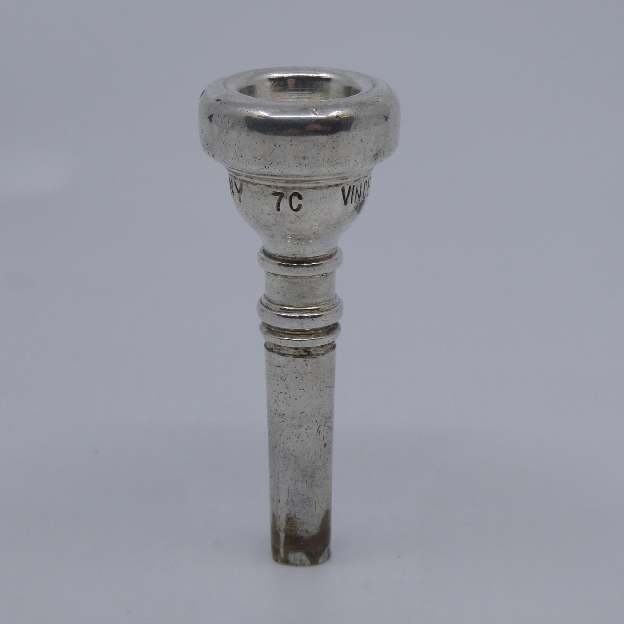 ACB Blowout Sale! Pre-Owned Vincent Bach Corp Mount Vernon NY 7C Cornet  mouthpiece In Silver Plate! lot439