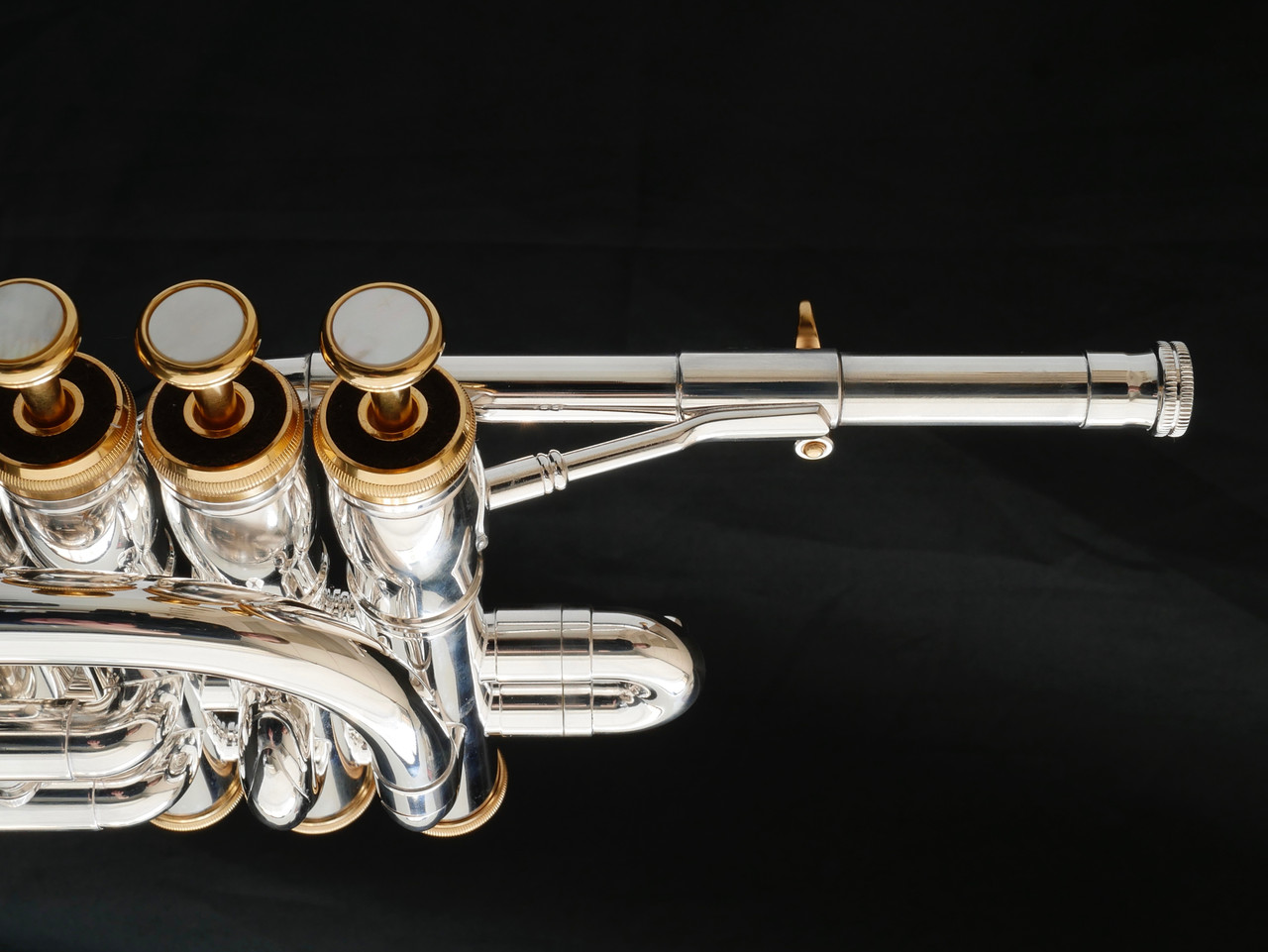 The Incredible XO 1700 Bb/A Piccolo Trumpet in silver plate with gold trim