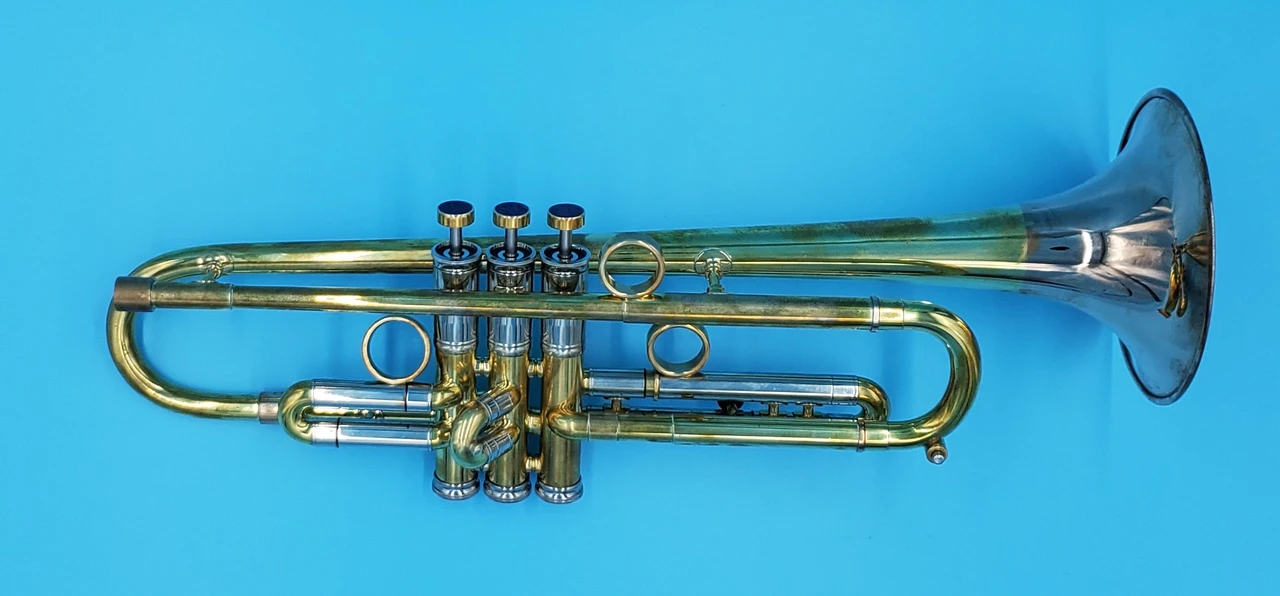 Del Quadro Custom Built Trumpet in Raw Brass 