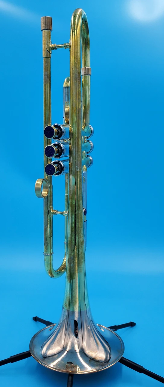 Del Quadro Custom Built Trumpet in Raw Brass 