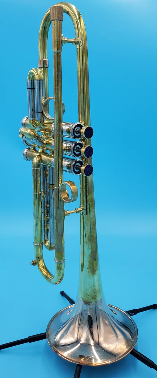 Del Quadro Custom Built Trumpet in Raw Brass 