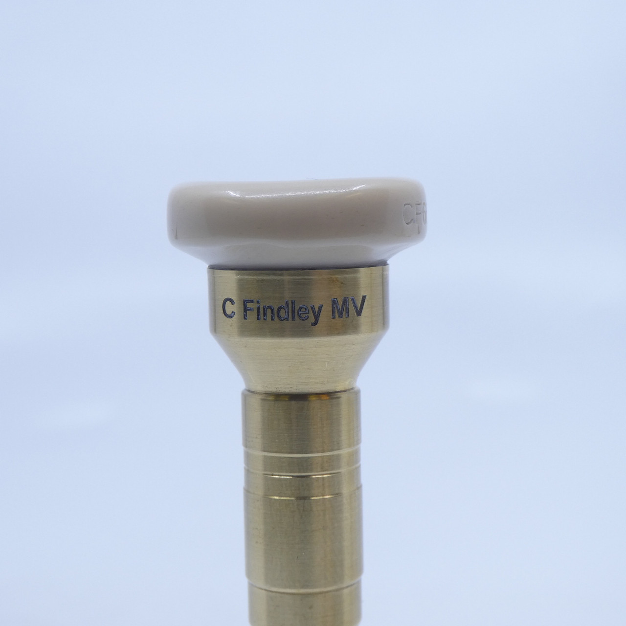 Wedge Hybrid Trumpet Mouthpieces in Raw Brass with Acrylic Cups