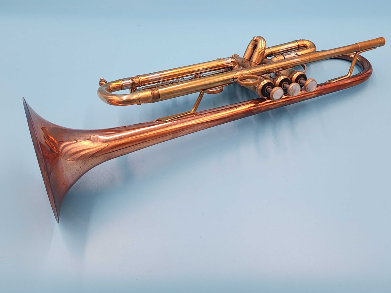 Pre-Owned Bach/Pilczuk/NTC Frankenhorn Trumpet in Raw Brass UTPT