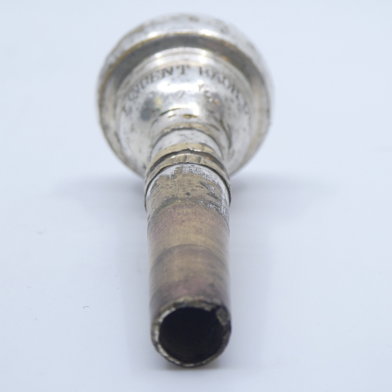 Vintage Used Bach Corp. New York 8 Cornet Mouthpiece In Silver Plate Lot 240