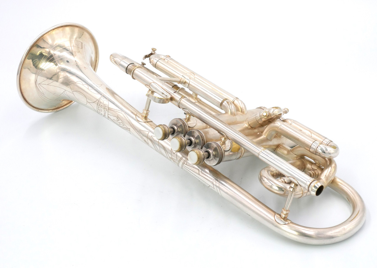 Rare beauty: Vintage Victor Special 1942 Conn 38A Cornet in Silver