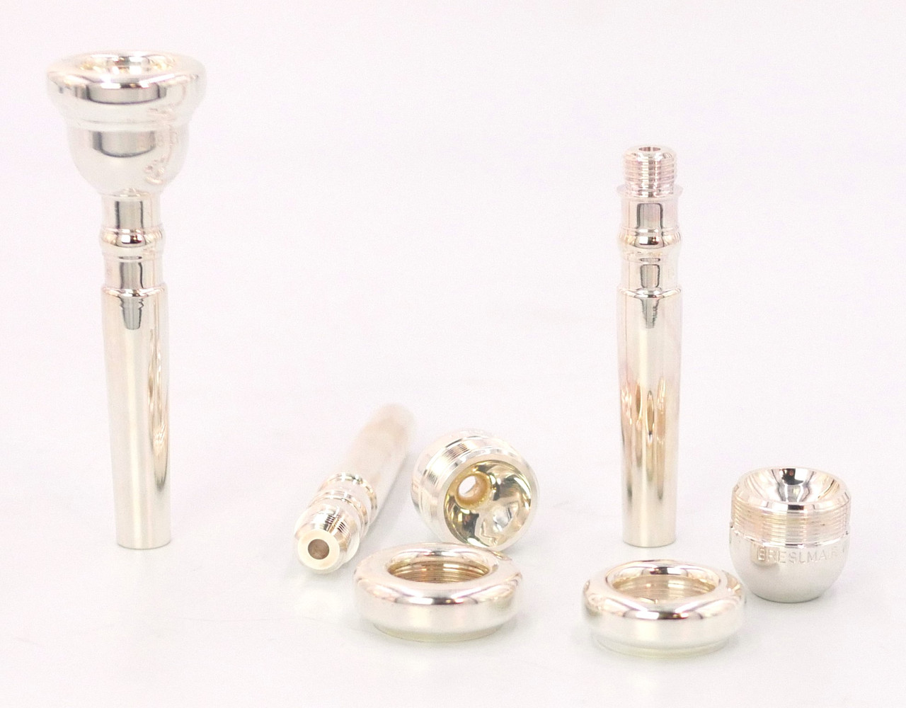 Breslmair Trumpet Mouthpieces (3 piece set pieces: rim, cup, and