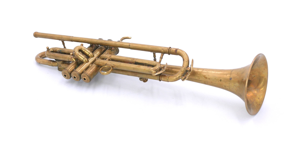  From The Brad Goode Collection: 1929 Conn 56B Trumpet in Raw Brass 