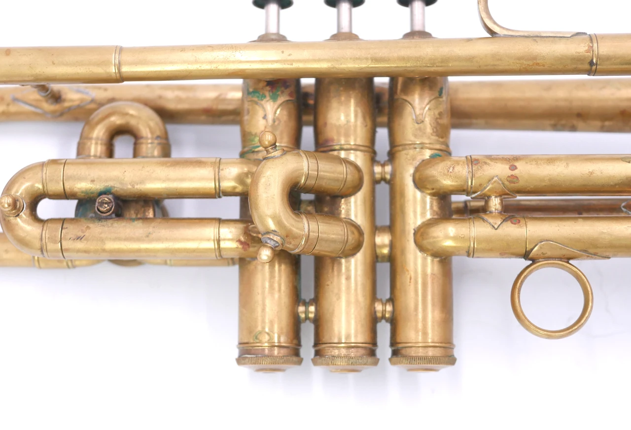   From The Brad Goode Collection: 1929 Conn 56B Trumpet in Raw Brass 