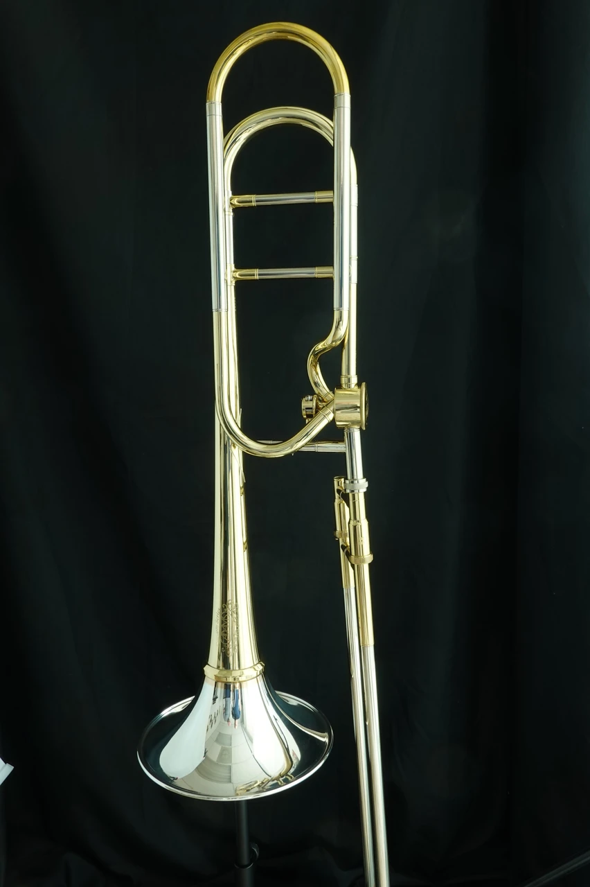 Adams  TB1 with Screw-on Bell, Yellow Brass Stem Sterling Silver Flair, Includes ACB Mouthpiece