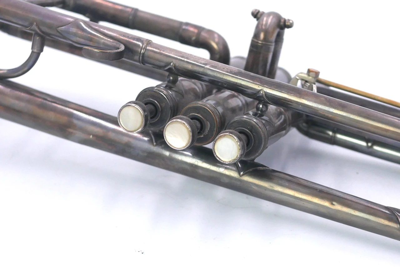 ACB Garage Sale: Cool English  Besson Class A "New Creation" Prototype Trumpet In Silver Plate