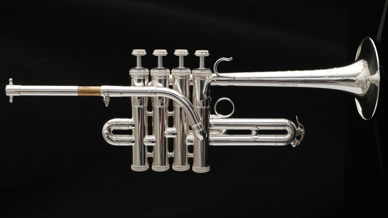 Amazing Shires Model 9Y Custom Series Piccolo Trumpet in Silver