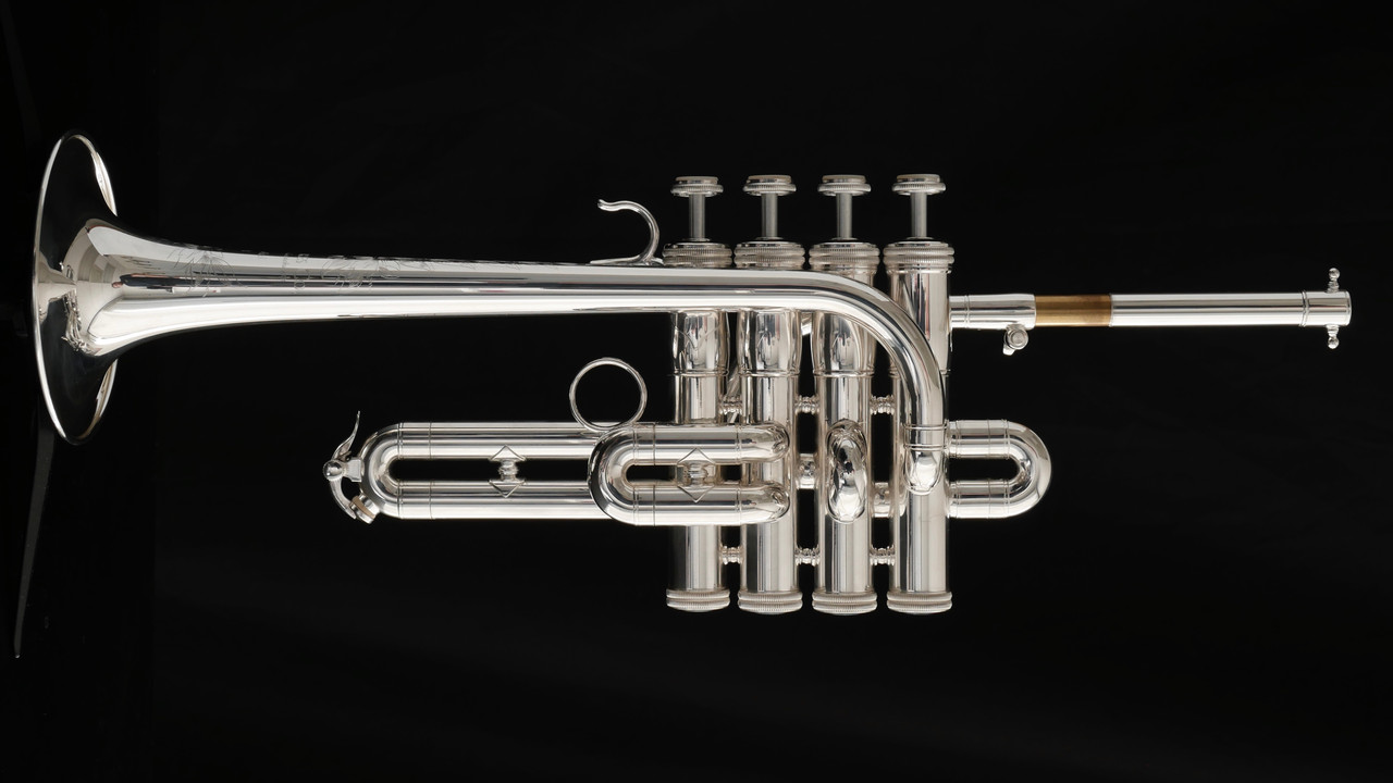 Amazing Shires Model 9Y Custom Series Piccolo Trumpet in Silver