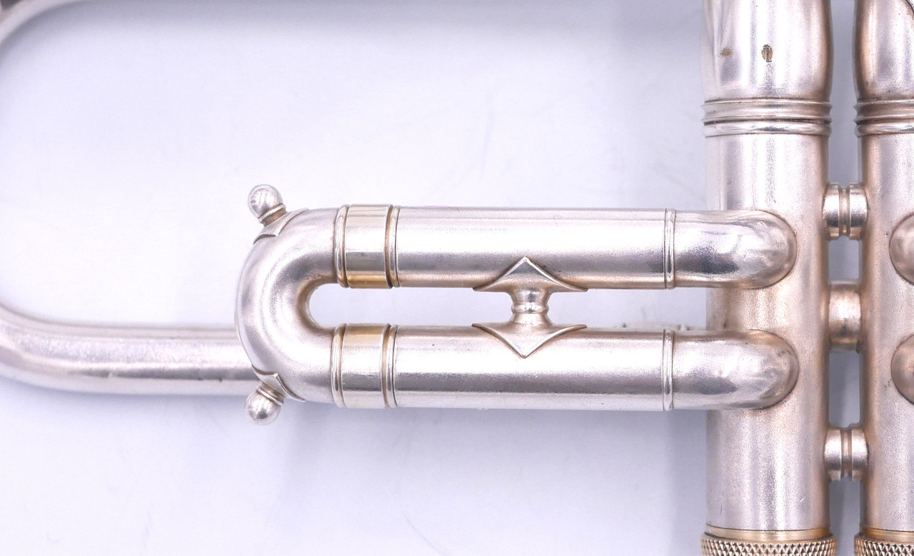 Vintage King Liberty Trumpet in Silver Plate