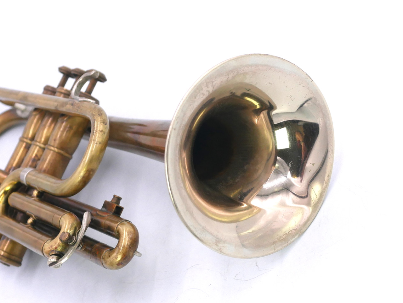 1952 Olds Studio Cornet in Raw Brass w/Nickel flare 