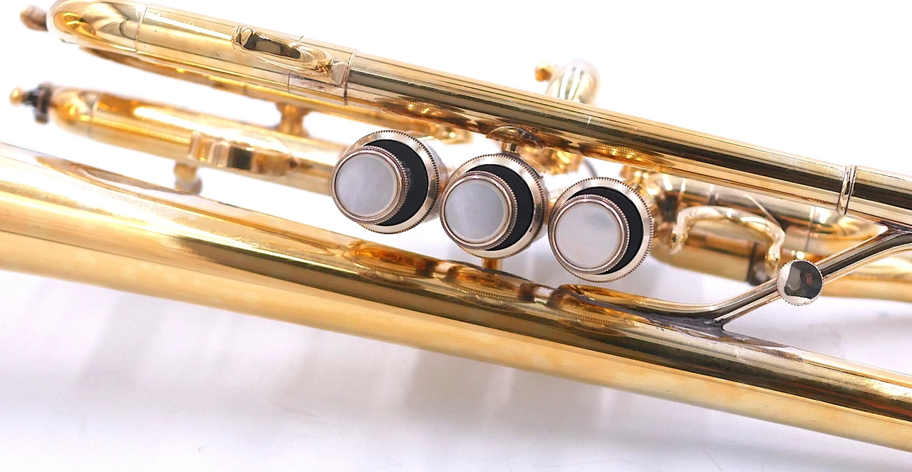 From The Fred Mills Collection: Yamaha YTR-6610S Eb Trumpet/Cornet Hybrid in Gold Plate