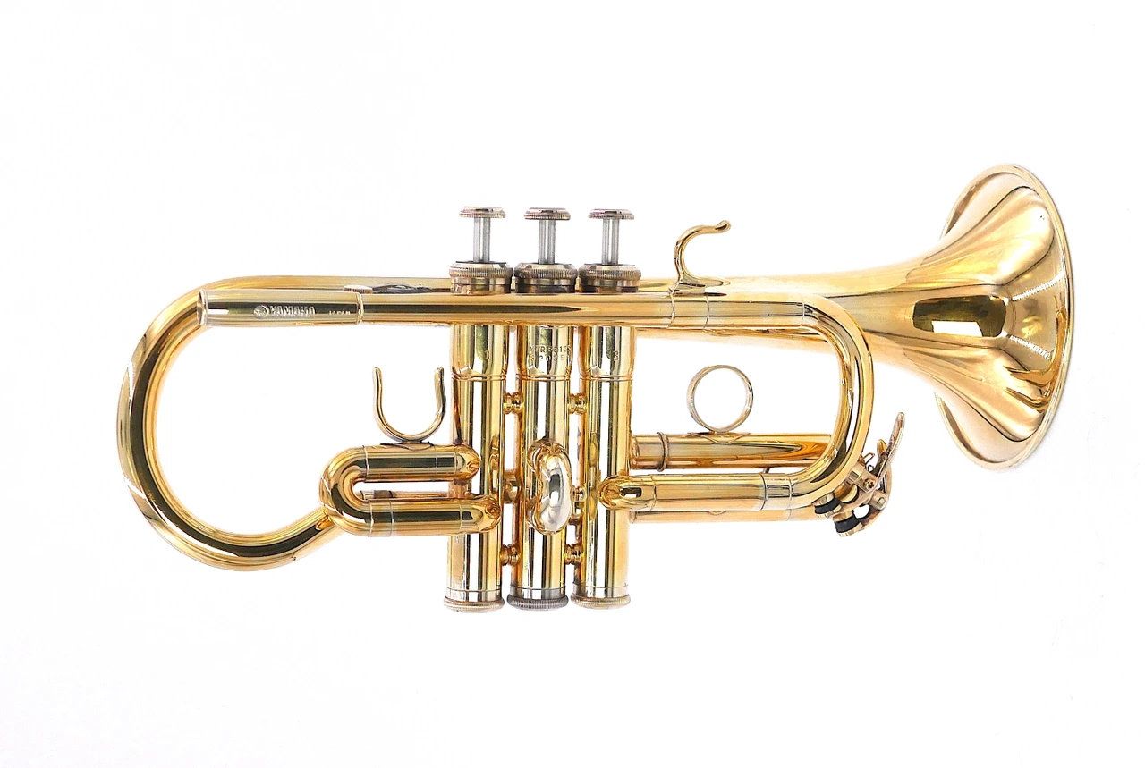 From The Fred Mills Collection: Yamaha YTR-6610S Eb Trumpet/Cornet Hybrid in Gold Plate