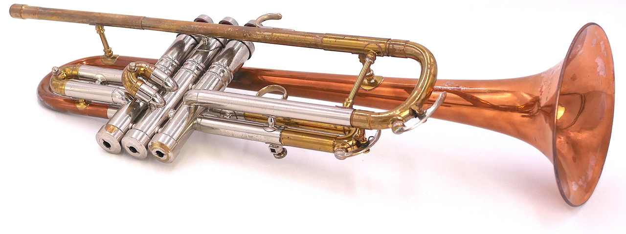 1956 Early Model Conn Victor 10A Long Cornet in clear lacquer 