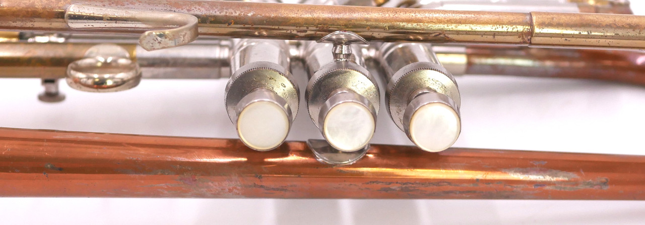 1956 Early Model Conn Victor 10A Long Cornet in clear lacquer 