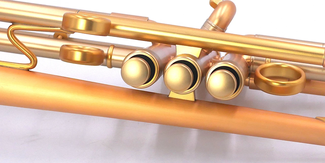Taylor Nemesis Trumpet in Satin Matte Gold Lacquer:  A BEAST!