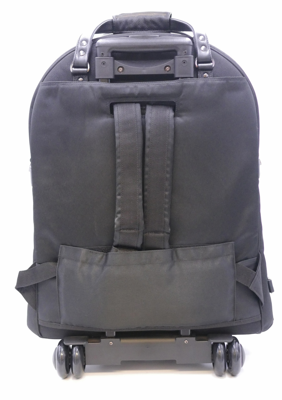 Super Triple Trumpet Wheelie Bag in Nylon w/ Leather Trim