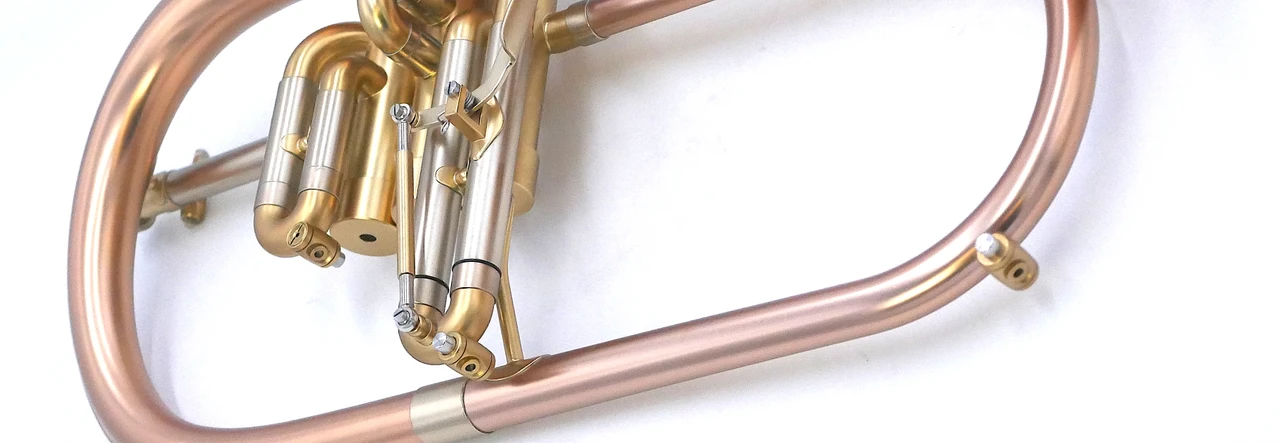 Brasspire 933-2b (Heavy Weight Style) Professional Bb Flugelhorn in Satin Lacquer