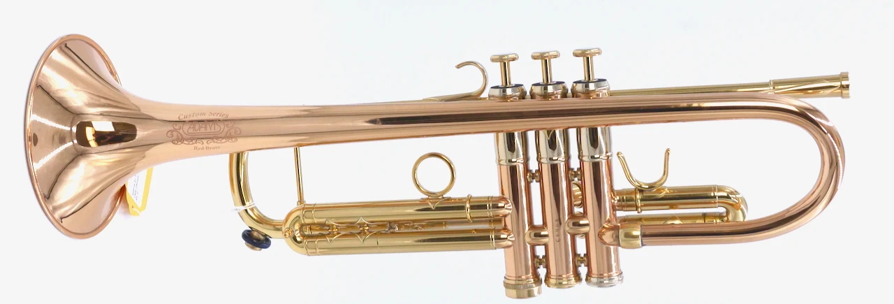 Cool  one-of-a-kind  Adams A1 Gen  1.5  Trumpet  with two bells,  tuning slides, and red brass a1v2 bell!