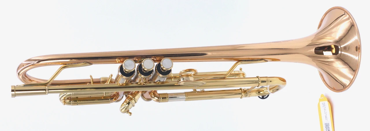 Cool  one-of-a-kind  Adams A1 Gen  1.5  Trumpet  with two bells,  tuning slides, and red brass a1v2 bell!