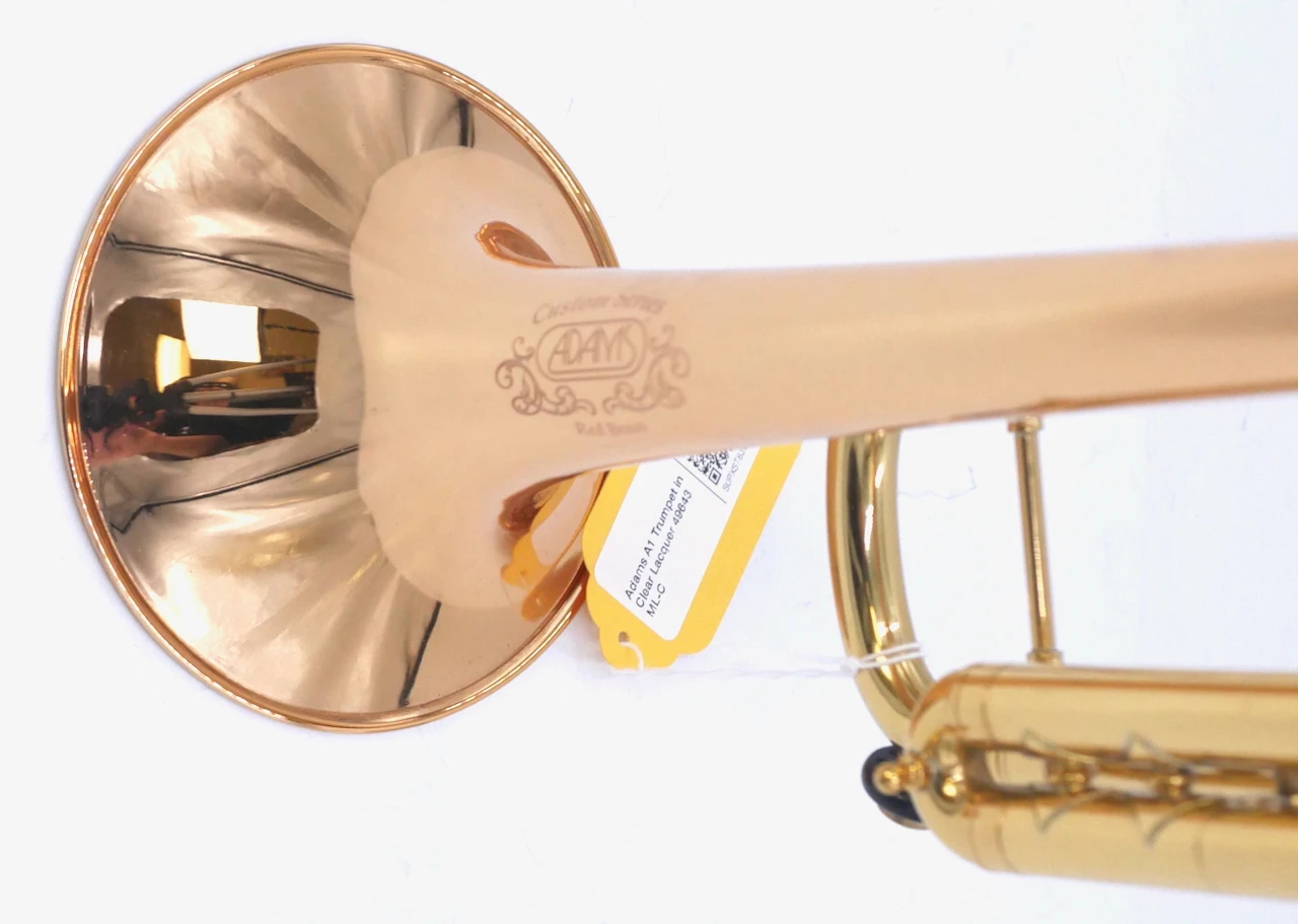 Cool  one-of-a-kind  Adams A1 Gen  1.5  Trumpet  with two bells,  tuning slides, and red brass a1v2 bell!