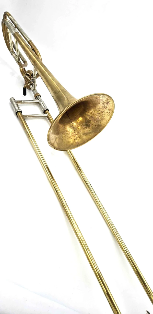Pre-Owned Courtois AC420 Tenor Trombone in Raw Brass with Hagmann valve