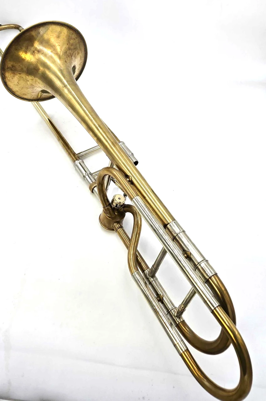 Pre-Owned Courtois AC420 Tenor Trombone in Raw Brass with Hagmann valve