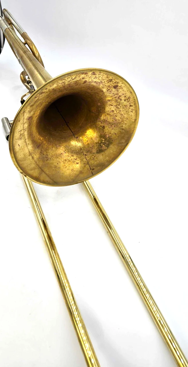 Pre-Owned Courtois AC420 Tenor Trombone in Raw Brass with Hagmann valve