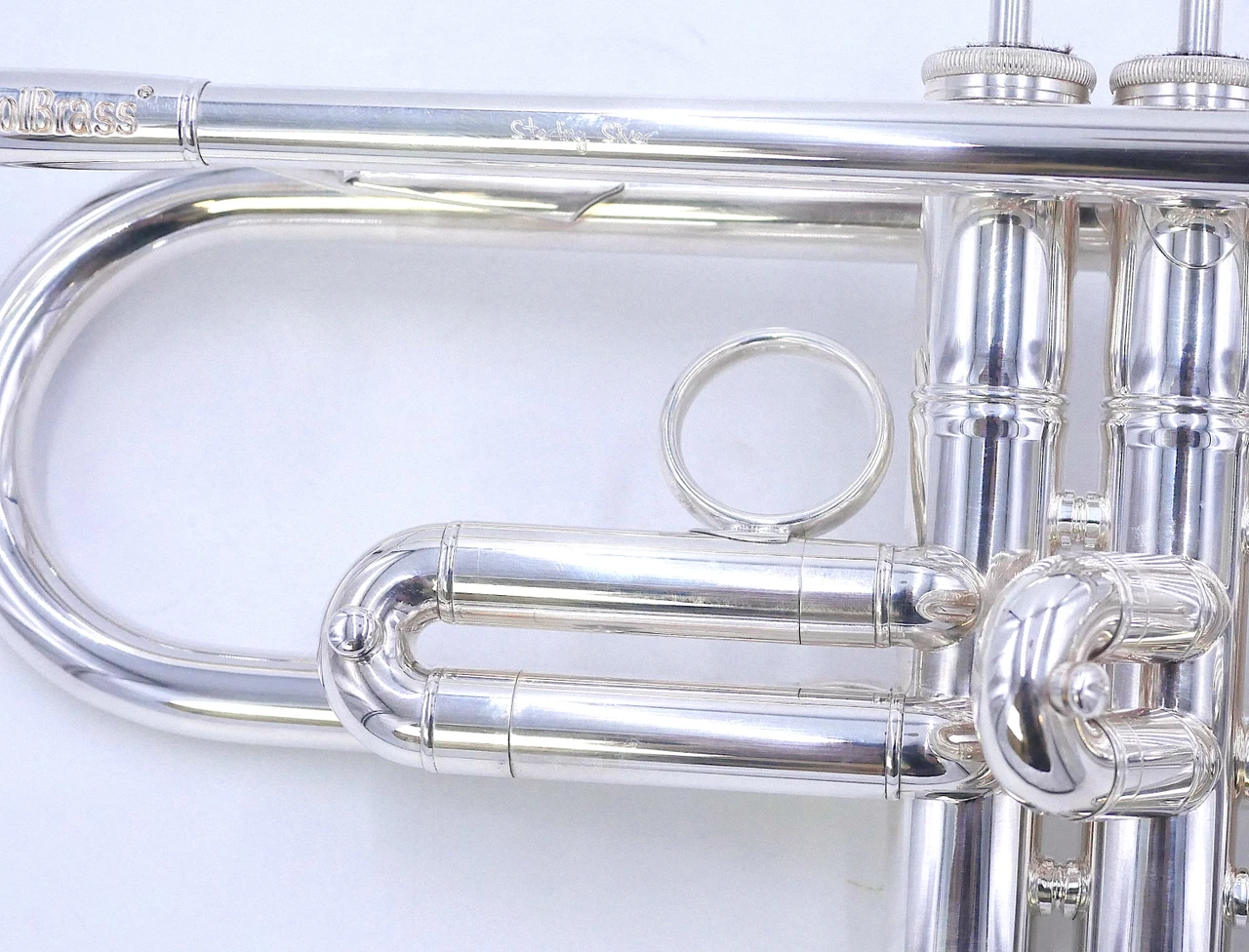 Pre-Owned Carolbrass CTR-5060-L-YLT-Bb-S Trumpet in Silver Plate 