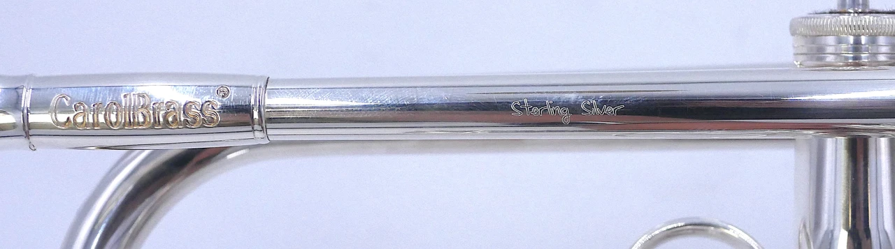 Pre-Owned Carolbrass CTR-5060-L-YLT-Bb-S Trumpet in Silver Plate 