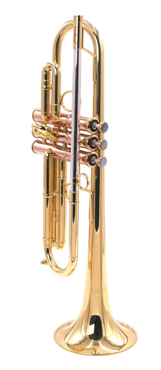Back in stock!  Carolbrass Andrea Giuffriedi All Around Trumpet in Clear Lacquer