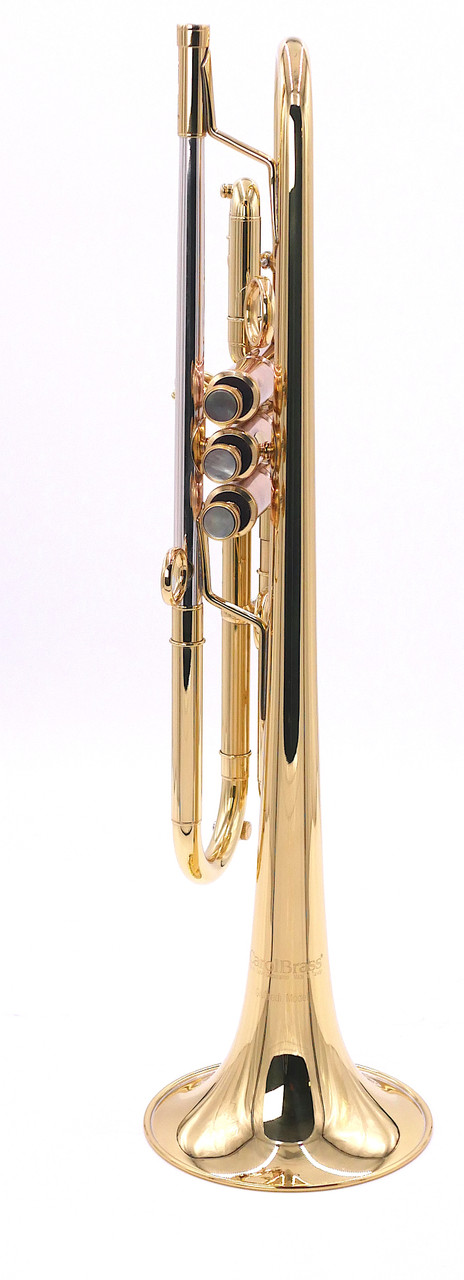 Back in stock!  Carolbrass Andrea Giuffriedi All Around Trumpet in Clear Lacquer