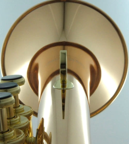  Red Brass Beauty! Carol Brass 6200-rss Flugelhorn in  clear lacquer