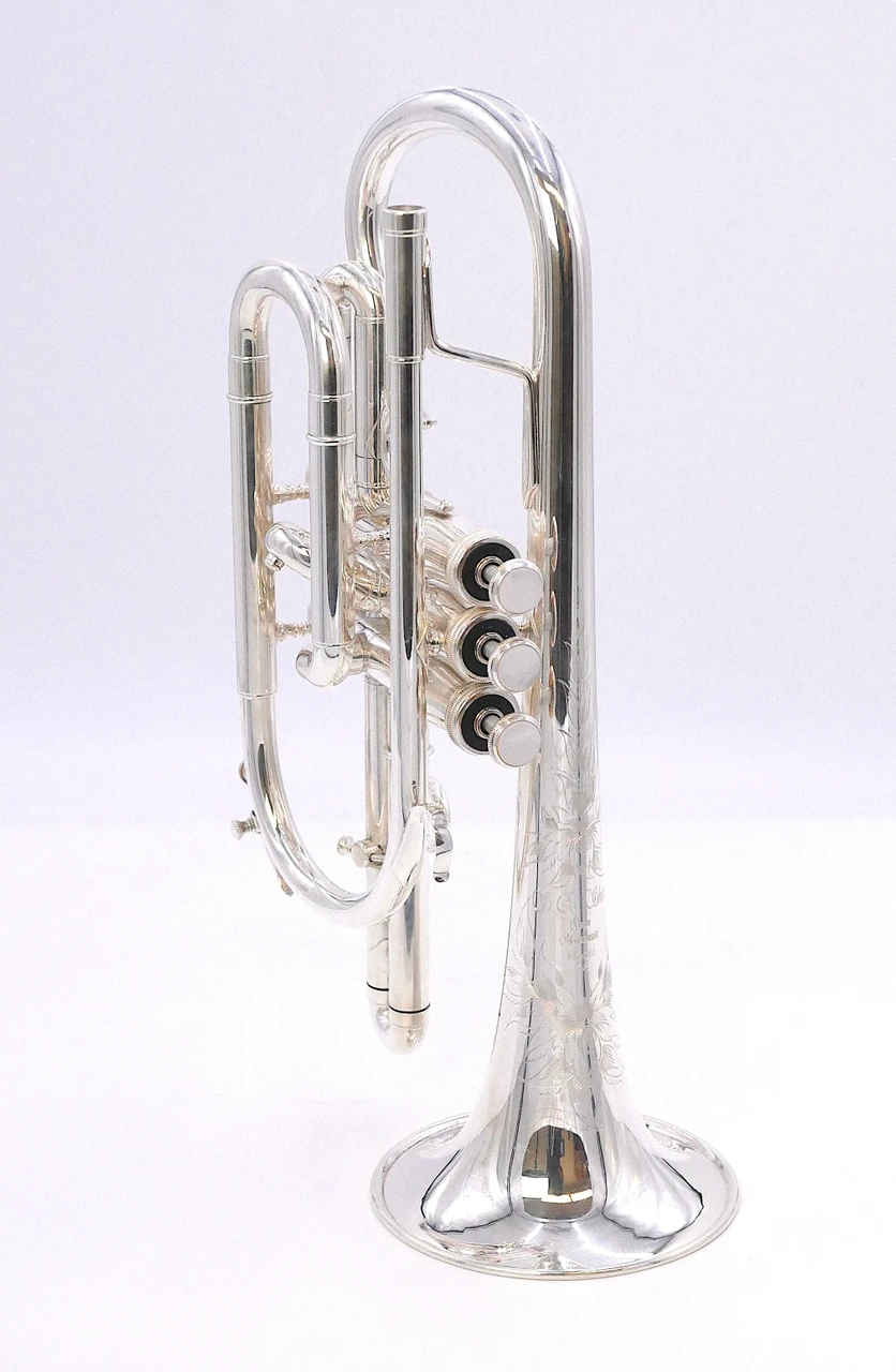 Pre-Owned S.E. Shires Model 7A Cornet in Silver Plate