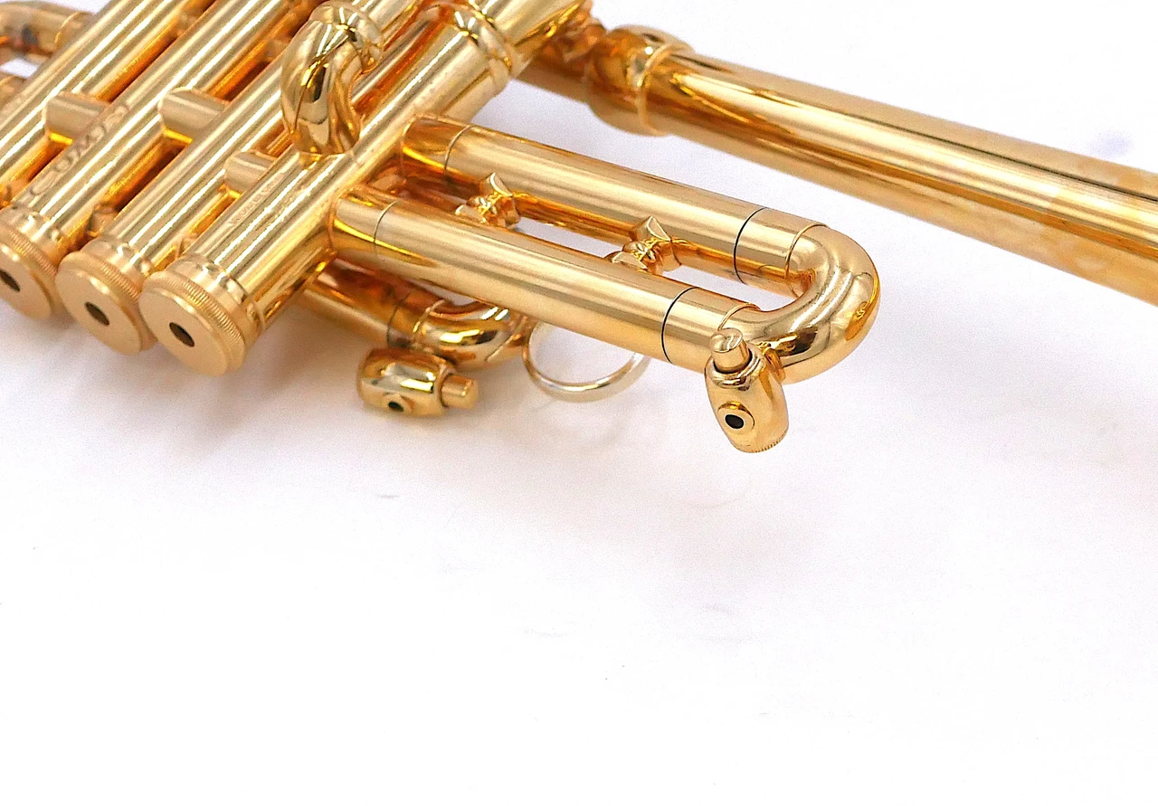 Pre-Owned Stomvi Combi Piccolo Trumpet in Gold Plate 