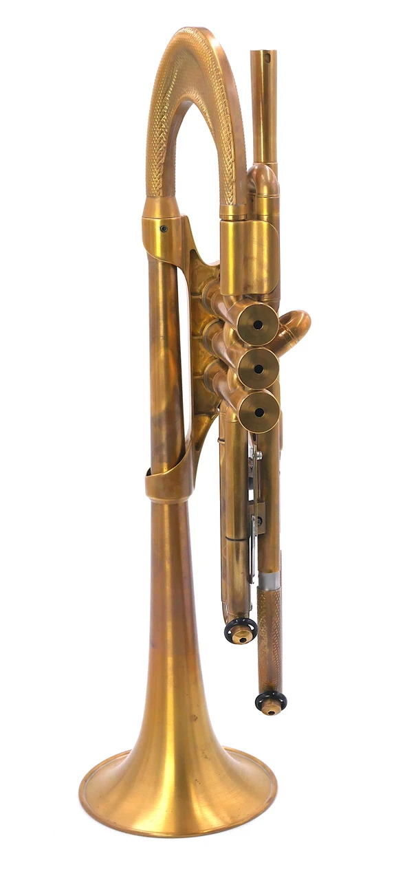 Available Now! Pre-Owned Harrelson Muse Trumpet in Raw Brass