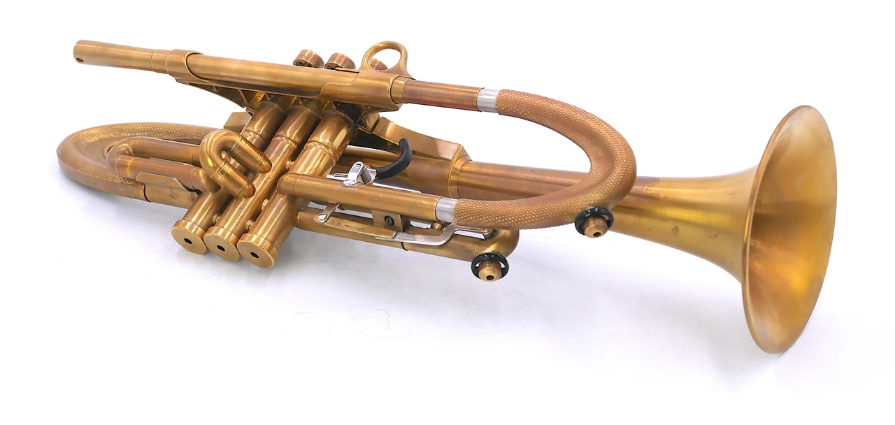 Available Now! Pre-Owned Harrelson Muse Trumpet in Raw Brass
