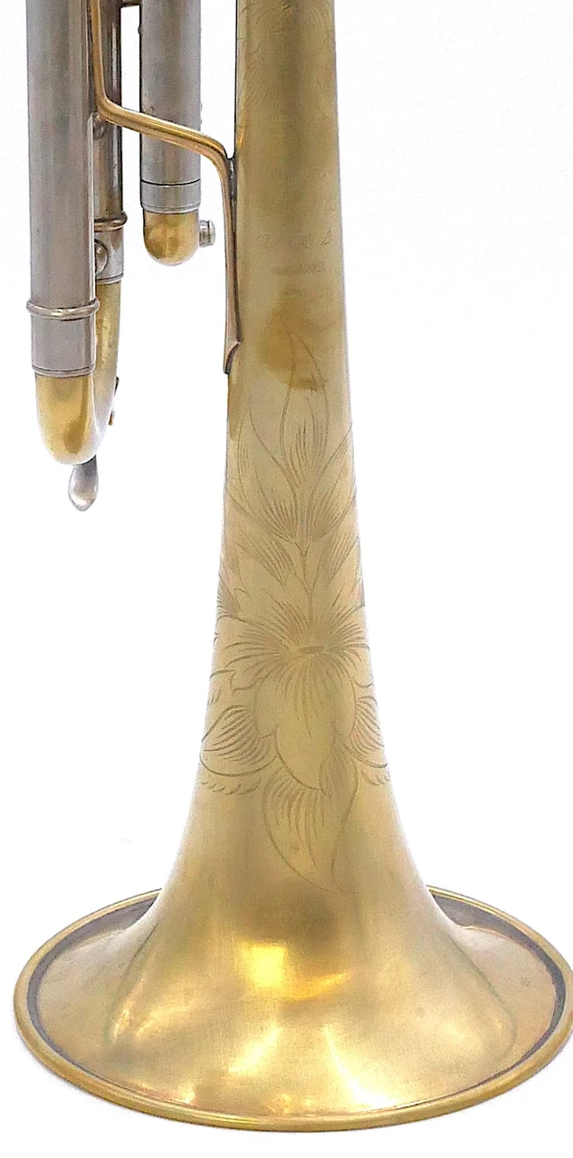 Pre-Owned Early S.E. Shires Model AHWSE Trumpet in Raw Brass 