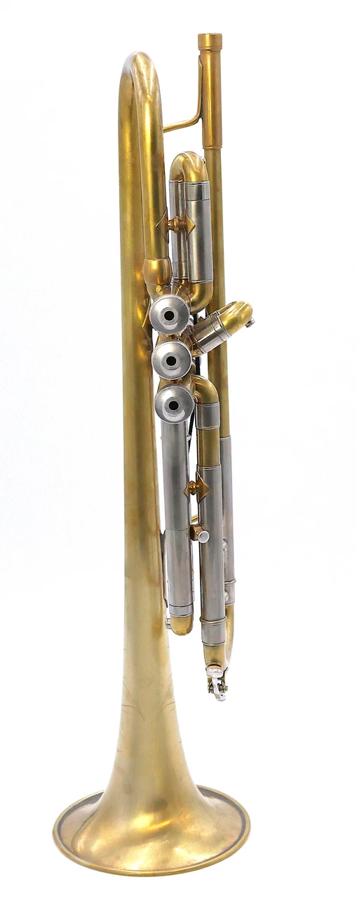 Pre-Owned Early S.E. Shires Model AHWSE Trumpet in Raw Brass 