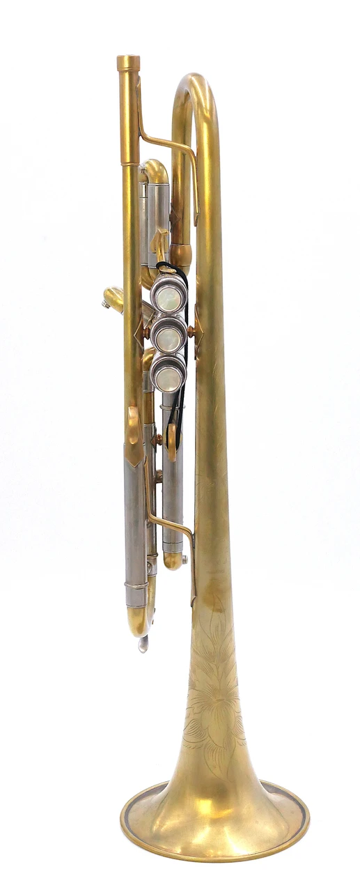 Pre-Owned Early S.E. Shires Model AHWSE Trumpet in Raw Brass 